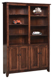 Modern Mission 48" by 72" Bookcase with Doors