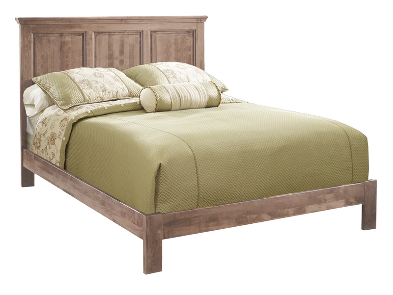 Alder Raised Panel Bed - Woodcraft Furniture