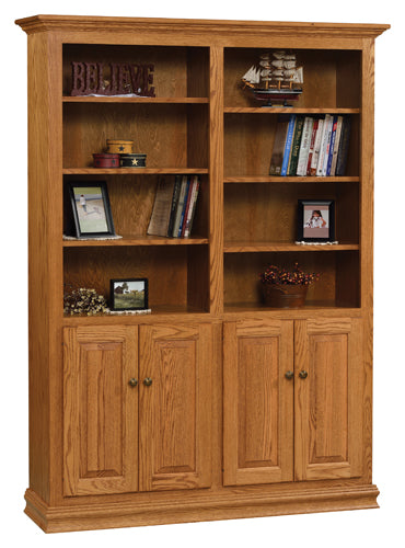 Traditional 48" by 72" Bookcase with Doors