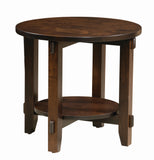 Maple Round End Table - 24"