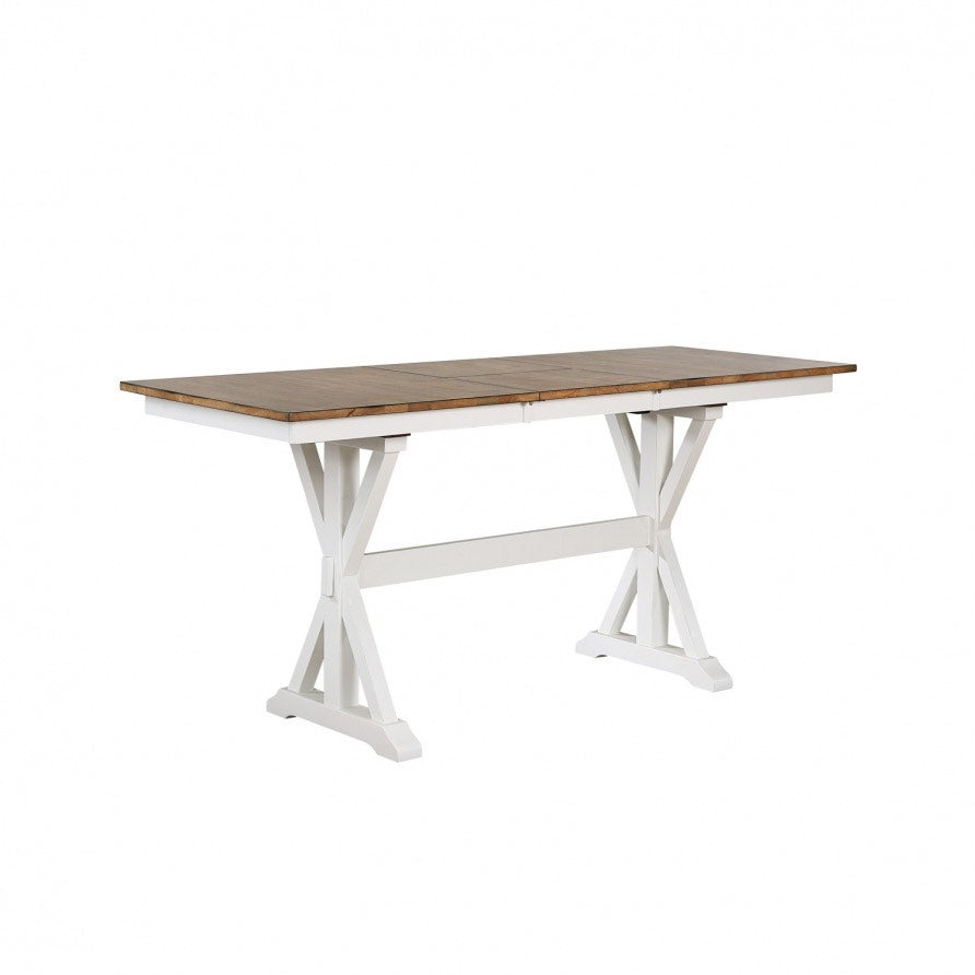 Pacifica Barnwell Counter Height Trestle Table Set