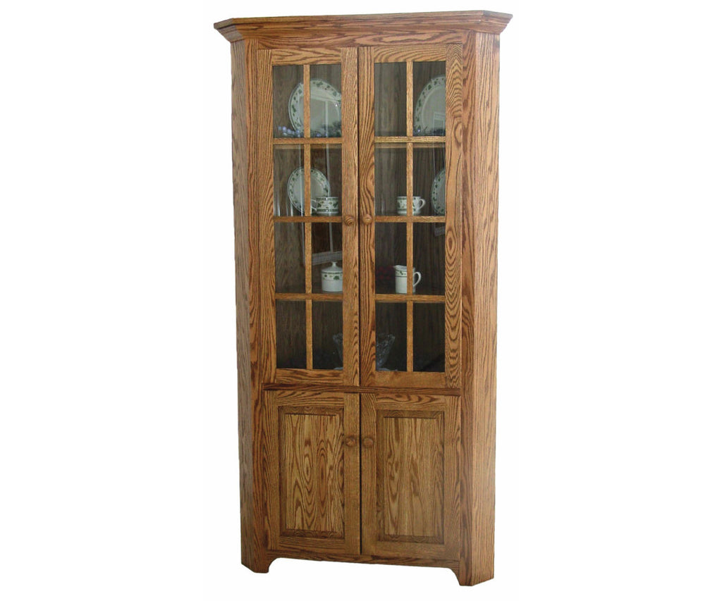 Shaker Corner Hutch - Woodcraft Furniture 