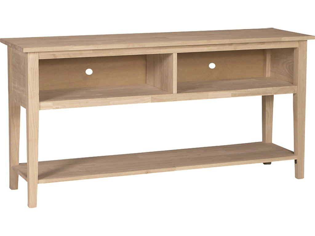 60" Open TV Console Table